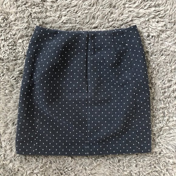 LOFT | Mini Pencil Skirt with White Dots - Picture 3 of 11